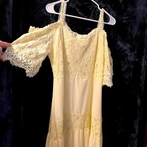Yellow Lace Sun Dress